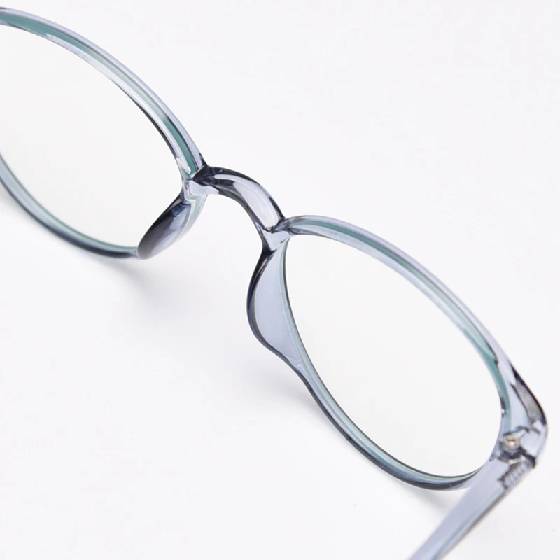 Fashion Eyeglasses TR90 Frame Round Shape Glasses Anti Blue Light Spectacles Lightweight Eyewear for Women Men