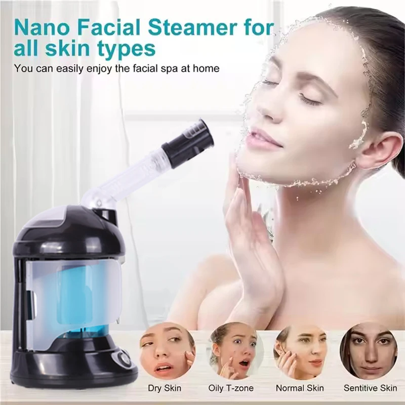 Skin Care Facial Face Steamer Nano Hot Warm Mister Spa Sprayer Cleaning Humidifier Ozone Vaporizer Nebulizer Pore Deep Cleanser