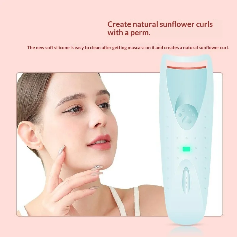 Electric Heated Eyelash Curler Women Long Lasting Automatic Eye Lash Perm Tool Makeup Accessory Heated Clip