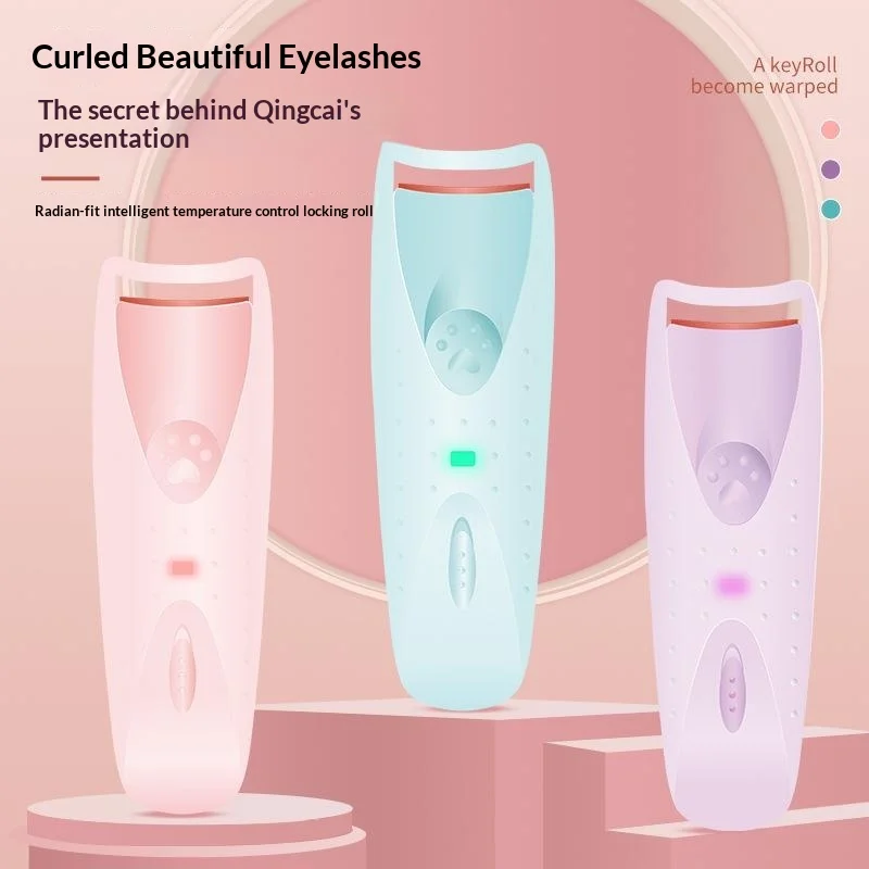 Electric Heated Eyelash Curler Women Long Lasting Automatic Eye Lash Perm Tool Makeup Accessory Heated Clip