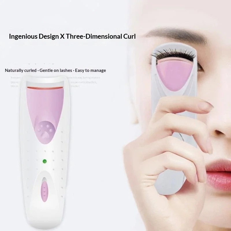 Electric Heated Eyelash Curler Women Long Lasting Automatic Eye Lash Perm Tool Makeup Accessory Heated Clip
