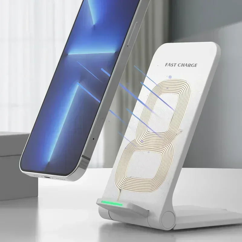 Wireless Charger Station Earphone Phone Fast Charging Charger Holder For iPhone 17 16 15 14 13 Pro Max Samsung S24 S23 Xiaomi