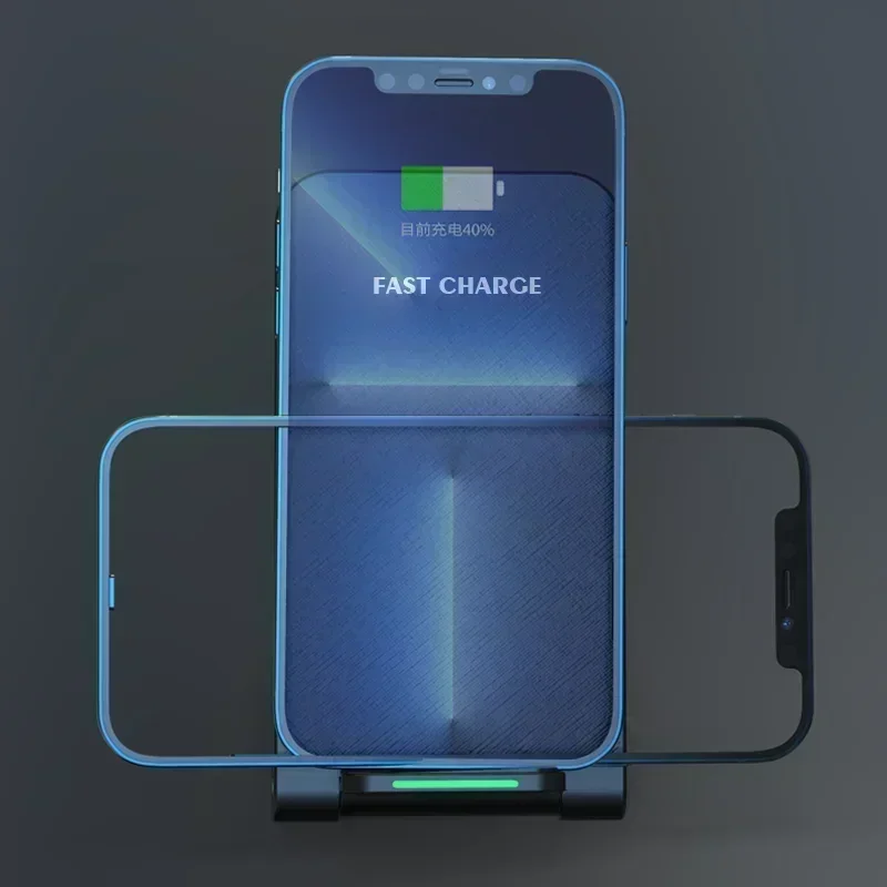 Wireless Charger Station Earphone Phone Fast Charging Charger Holder For iPhone 17 16 15 14 13 Pro Max Samsung S24 S23 Xiaomi