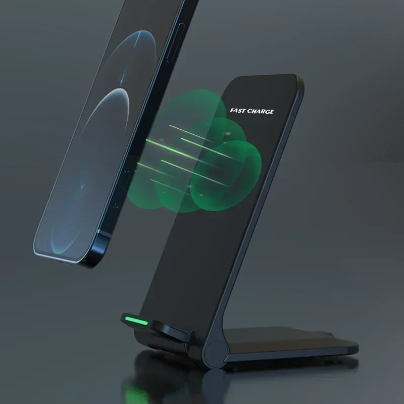 Wireless Charger Station Earphone Phone Fast Charging Charger Holder For iPhone 17 16 15 14 13 Pro Max Samsung S24 S23 Xiaomi