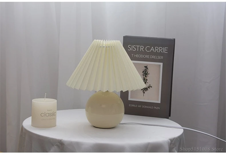Modern Nordic Ceramics Table Lamp Bedroom Bedside Lamps Led Desk Lamp Lampada Nightstand Lighting Home Deco Table Light Fixtures
