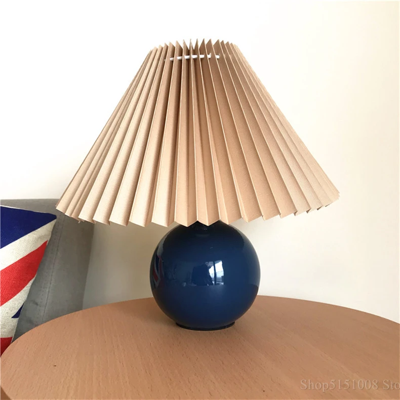 Modern Nordic Ceramics Table Lamp Bedroom Bedside Lamps Led Desk Lamp Lampada Nightstand Lighting Home Deco Table Light Fixtures
