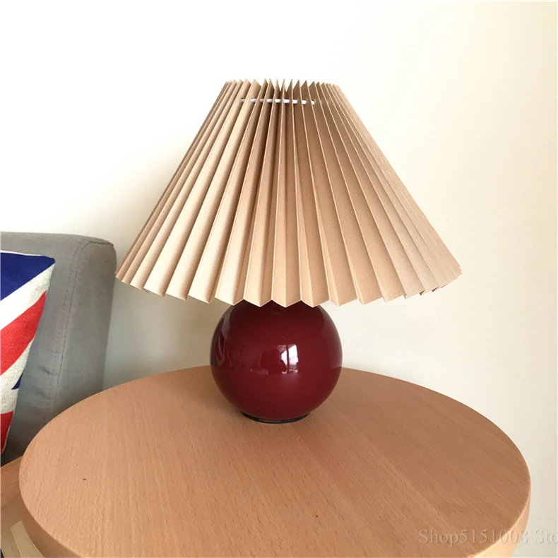 Modern Nordic Ceramics Table Lamp Bedroom Bedside Lamps Led Desk Lamp Lampada Nightstand Lighting Home Deco Table Light Fixtures