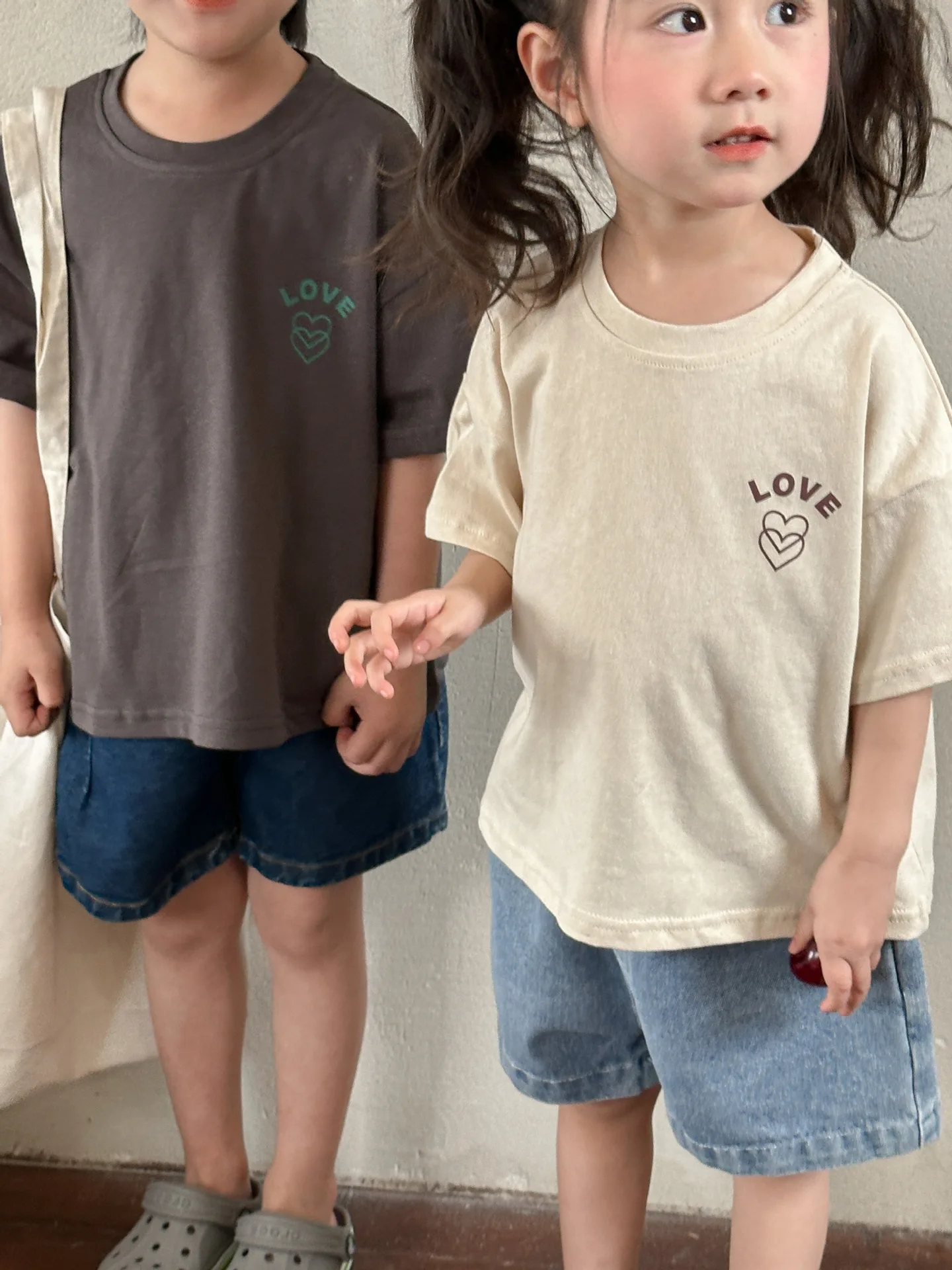 New Thin Children Short Sleeve T-shirt Loose Boy Baby Letter Print Casual Tops Retro Toddler Girl Cotton Tees Kid Pullover Shirt