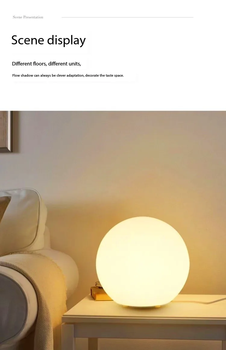Decorative Ball Table Lamp Bedside Nightlight Girls Ins Gift Atmosphere Lamp Romantic Warm Children's Room Desk Bedroom Floor La