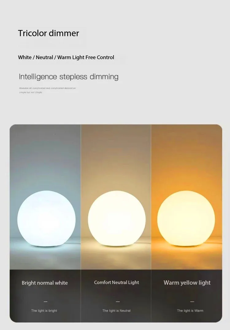 Decorative Ball Table Lamp Bedside Nightlight Girls Ins Gift Atmosphere Lamp Romantic Warm Children's Room Desk Bedroom Floor La