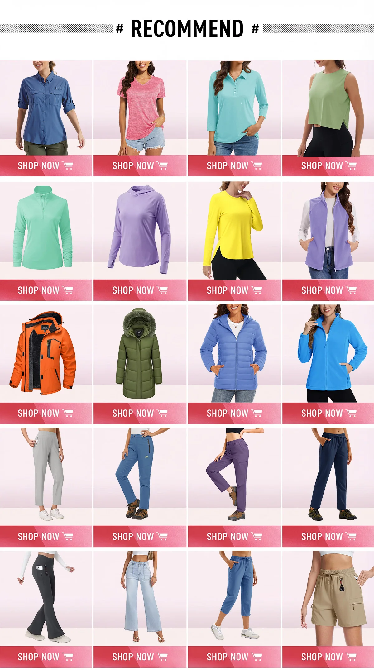 TACVASEN Summer UPF 50+ Long Sleeve T-Shirts Womens Sun Protection V Neck Fashion Tee Shirts Quick Dry Outdoor Hiking Pullover