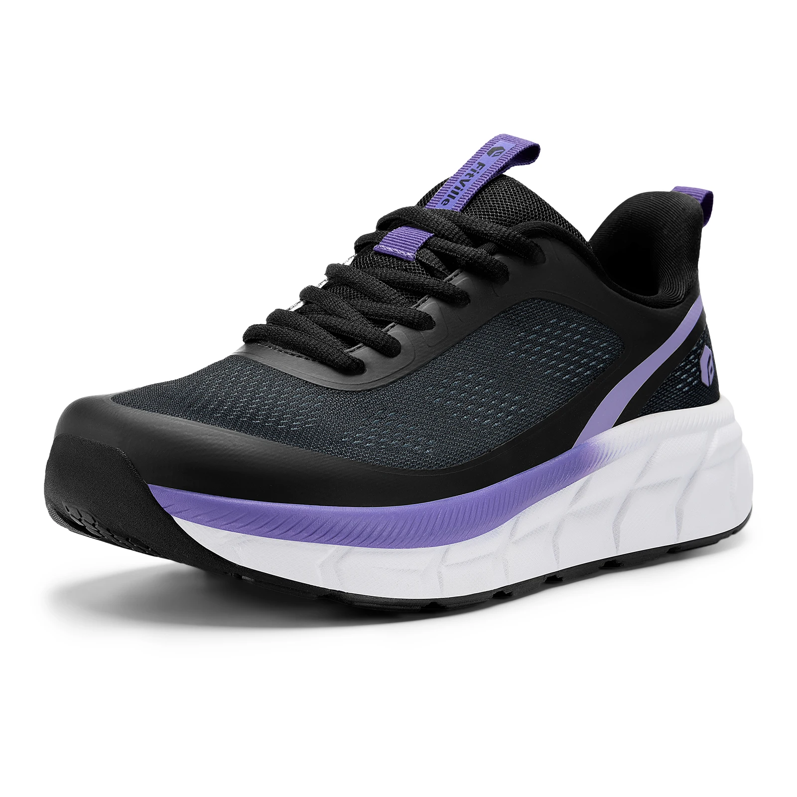 FitVille Women's Sports Shoes, Wide Casual Breathable Non‑Slip Sneakers, Comfortable Cushioned Running Jogging Shoes with Arch Support