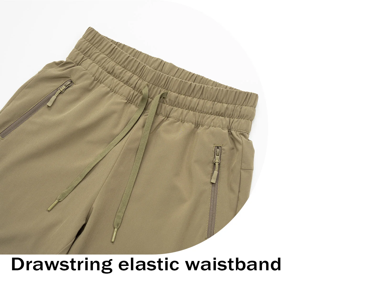 TACVASEN Quick Dry Hiking Pants Womens Outdoor Sports Drawstring Waist Joggers Waterproof Lightweight 3 Zipper Pockets Trousers