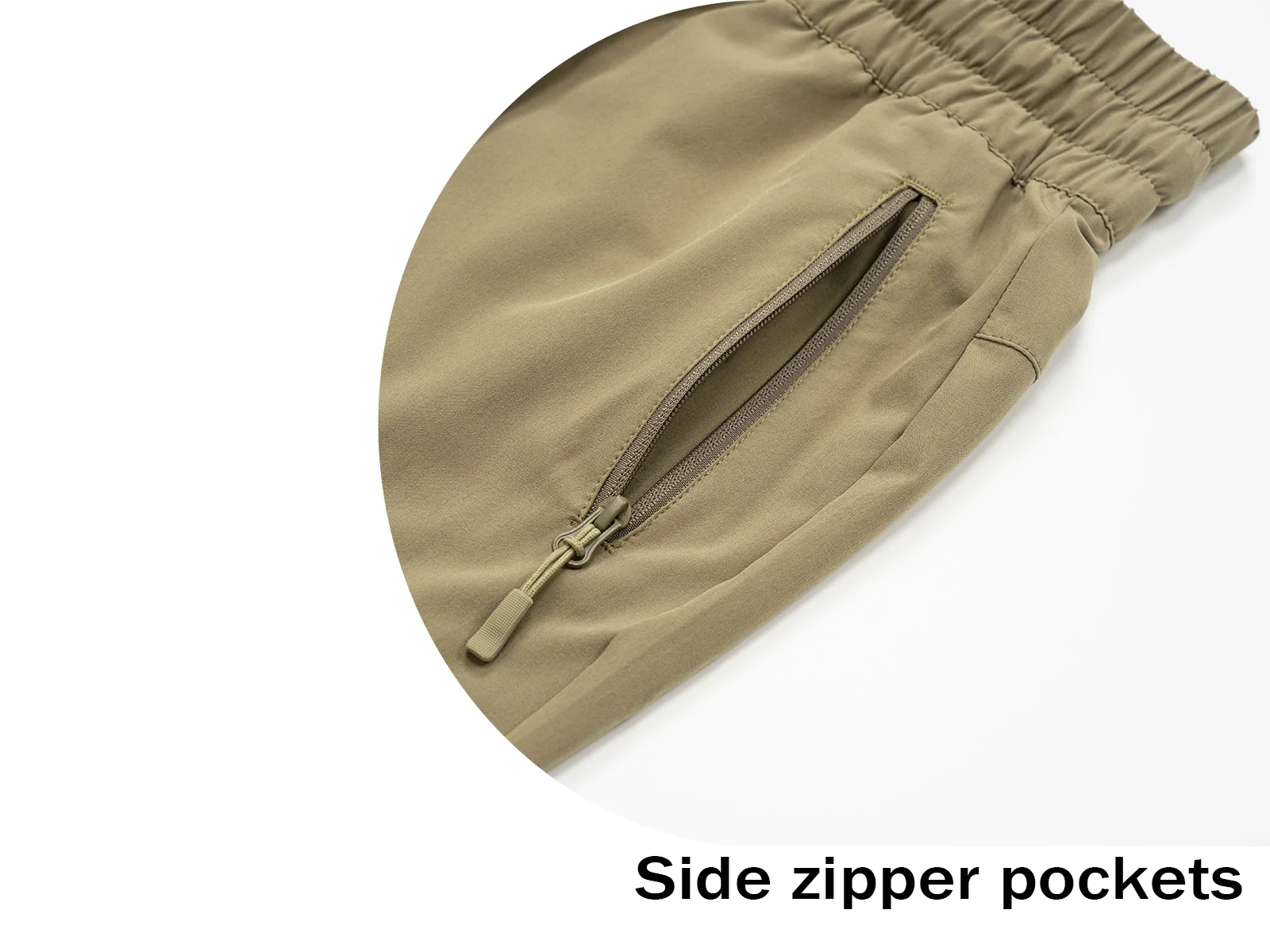 TACVASEN Quick Dry Hiking Pants Womens Outdoor Sports Drawstring Waist Joggers Waterproof Lightweight 3 Zipper Pockets Trousers