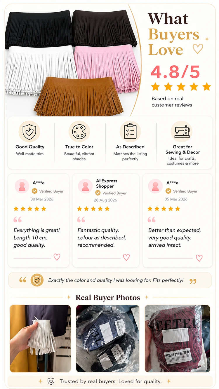 2M 10/15/20/25/30cm Tassel Fringe For Clothes Suede Leather Trim Lace Ribbon Handbag Skirt Decoration Trimming DIY Accessories