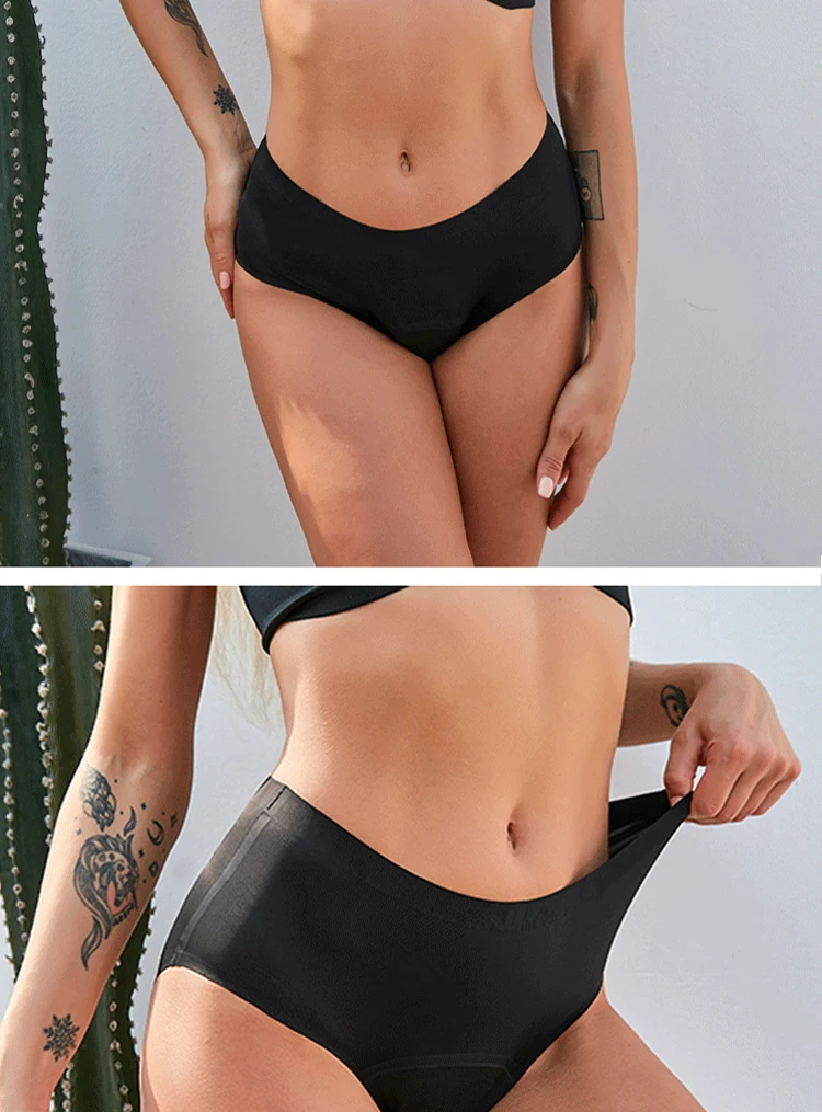 Heavy Flow Seamless Period Underwear Women Panties Menstrual Pants Sexy Leak Proof Asorbent Undies Incontinence Dropshipping