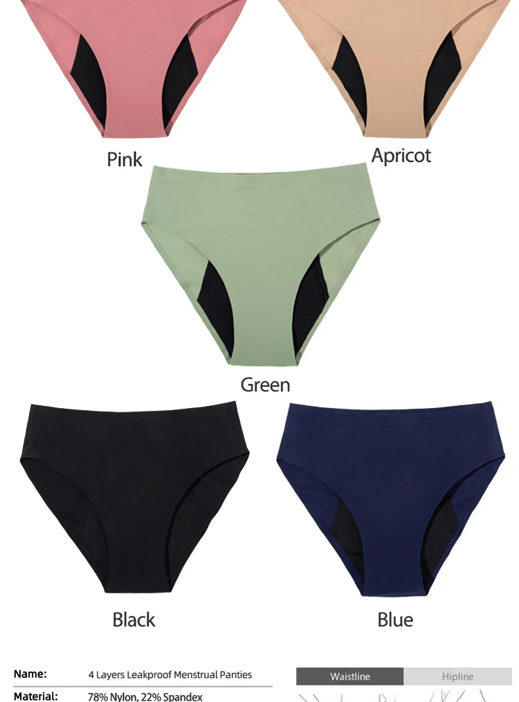 Heavy Flow Seamless Period Underwear Women Panties Menstrual Pants Sexy Leak Proof Asorbent Undies Incontinence Dropshipping
