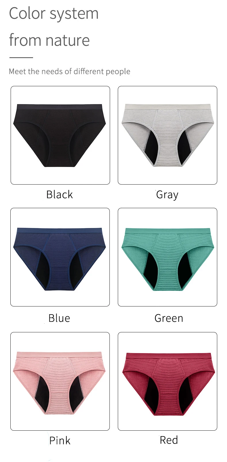Cotton Menstrual Period Panties Plus Size Women Heavy Flow Absorbency Leakproof Underwear Female Incontinence Lingerie for Women