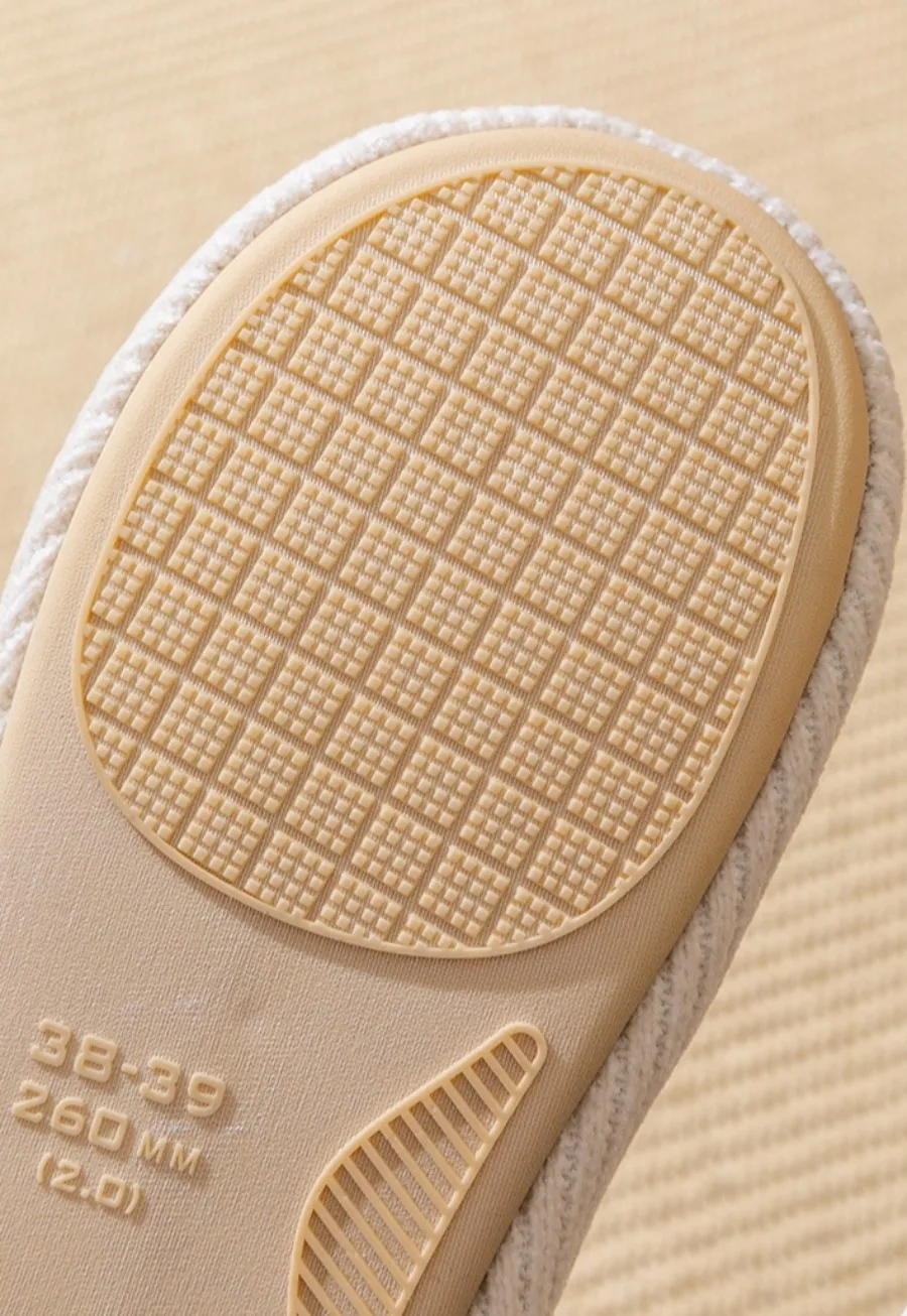 Soft Fluffy Silent Slippers Women Men Couple Non-slip Comfortable Indoor House Flats Slides Home Shoes