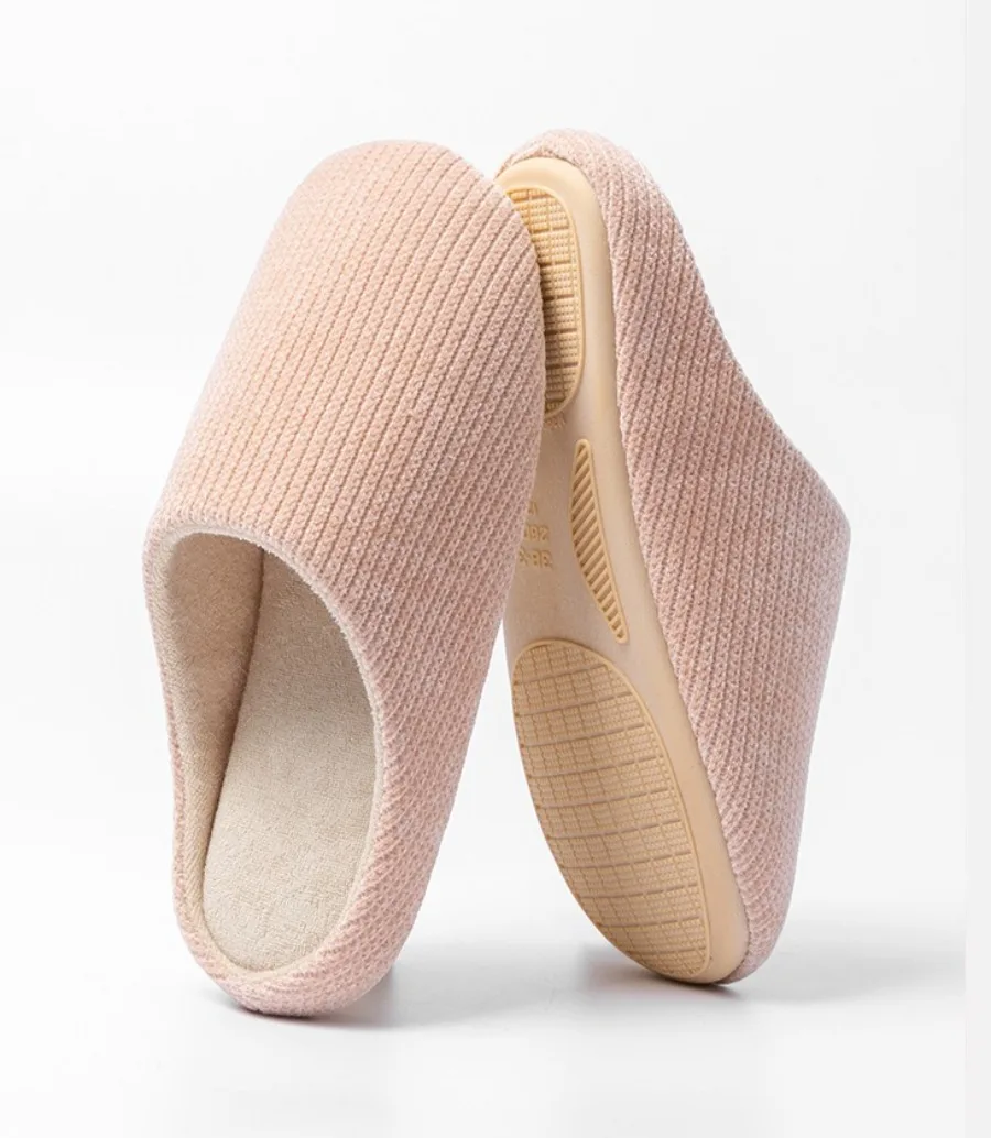 Soft Fluffy Silent Slippers Women Men Couple Non-slip Comfortable Indoor House Flats Slides Home Shoes
