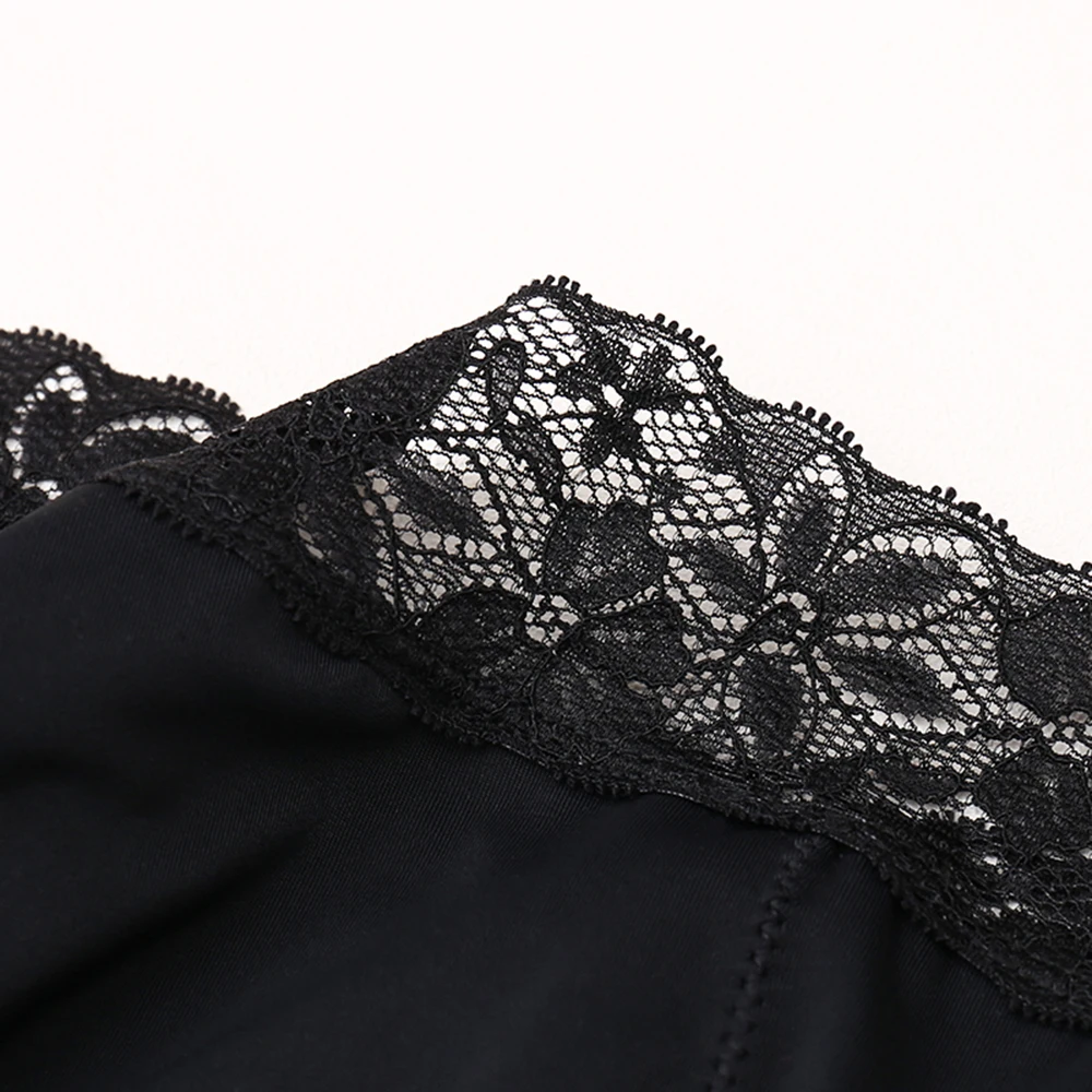 4-Layer Leak proof Menstrual Panties Moderate Fast Absportion Postpartum Belly Support Briefs With Lace Design Reusable