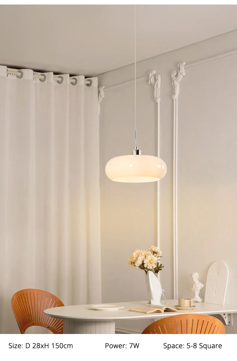 Bauhaus Style Chandelier For Restaurant Nordic Bedroom LivingRoom Warm Lamp Pendant Light Corridor Aisle Light Glass Chandelier