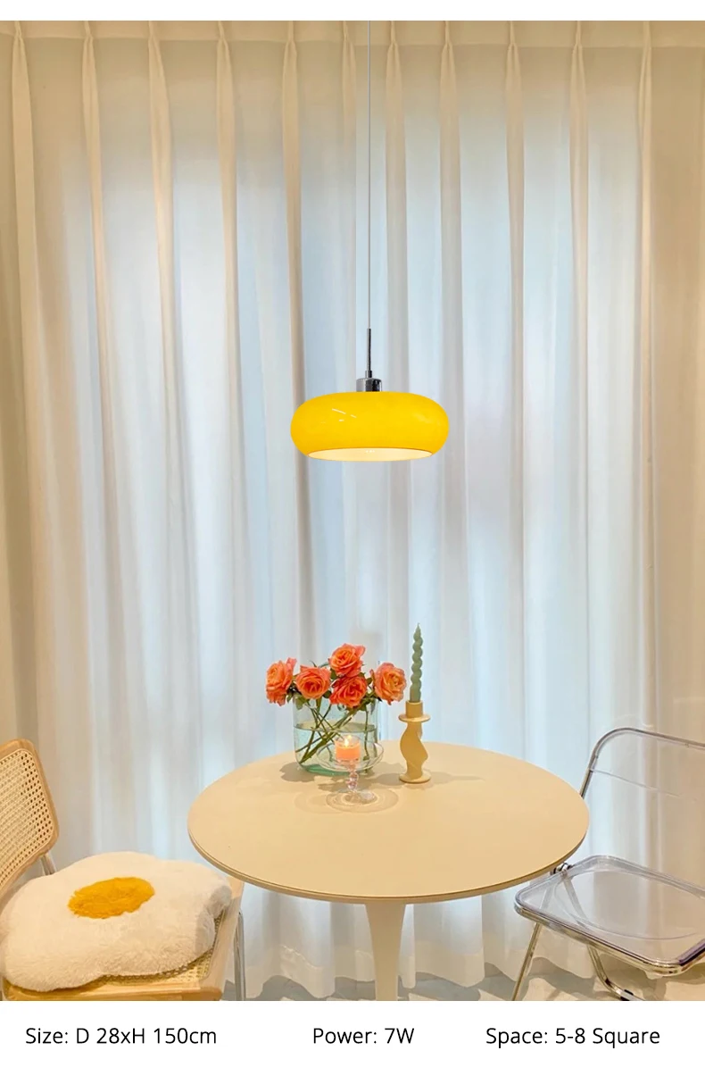 Bauhaus Style Chandelier For Restaurant Nordic Bedroom LivingRoom Warm Lamp Pendant Light Corridor Aisle Light Glass Chandelier