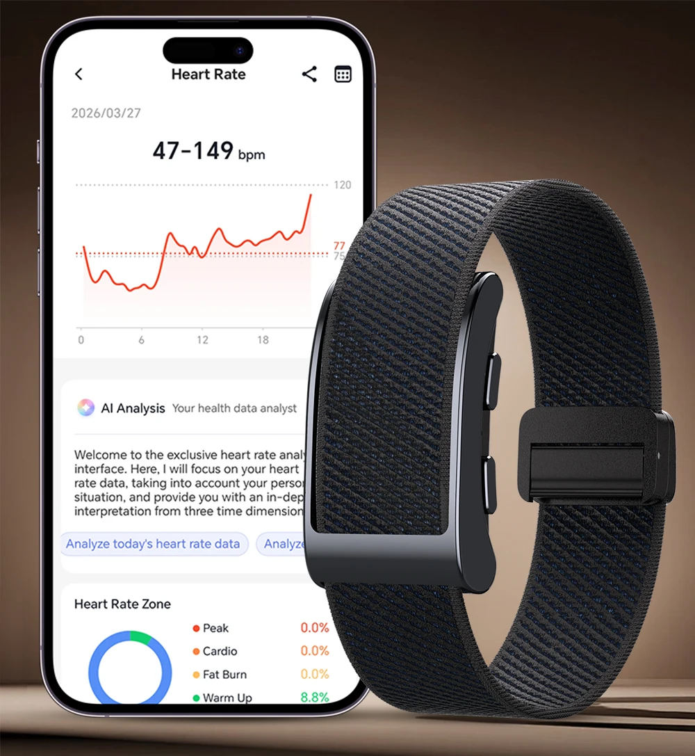VALDUS VIGOR GPS Smart Bracelet Man Woman SOS Fall Detection Safety Guardian Heart Rate Fitness Tracker New NO Screen Smartwatch