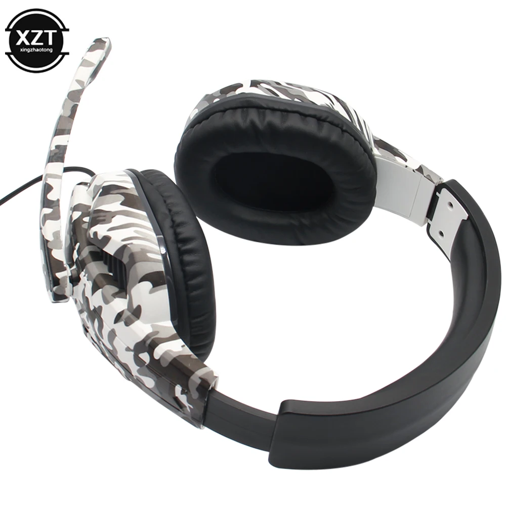 Camouflage Gaming Headset 3.5mm AUX Jack Wired Headphones Gamer Cool Game Headphone With Microphone ForPS4 ForXbox One PC Phone