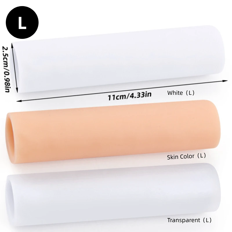 1/2Pairs Silicone Toe Cover Elastic Finger Protective Tube Toe Protection Pipe Reduce Friction Gel Foot Protector Pedicure