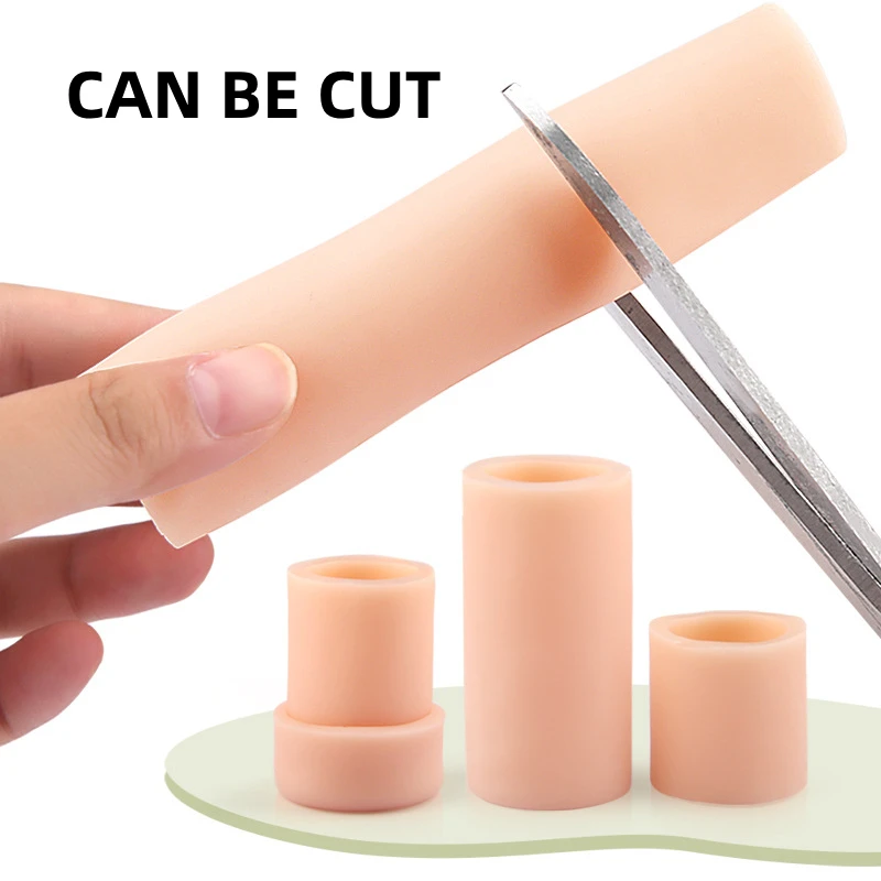 1/2Pairs Silicone Toe Cover Elastic Finger Protective Tube Toe Protection Pipe Reduce Friction Gel Foot Protector Pedicure