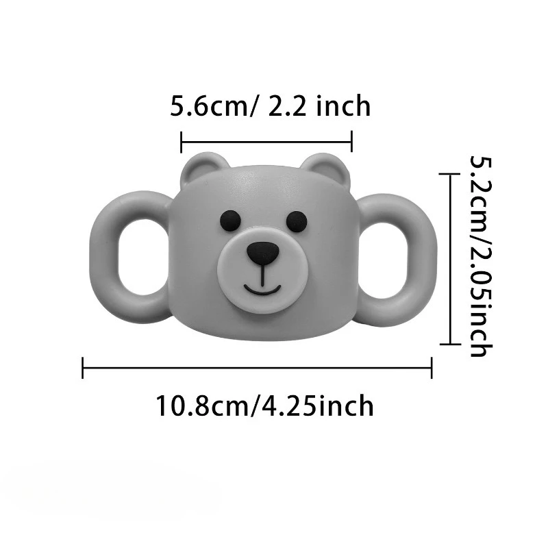 1pc Silicone Baby Bottle Handles, Narrow Straw Bottle Holder, Helps Baby Hold The Bottle, Global Fit, Standard Caliber, Removabl
