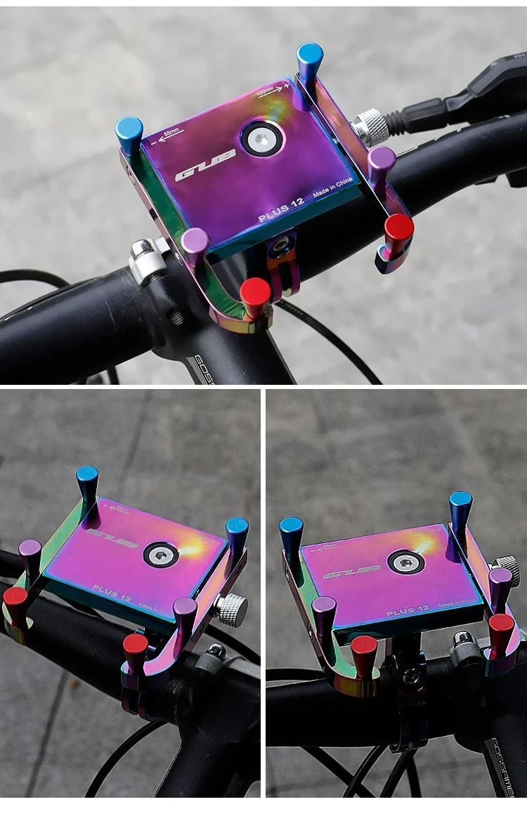 GUB P10 Bike Phone Holder Bracket Aluminum Alloy Motorcycle Bicycle Stand Mount Support Handlebar Clip for 55-100mm