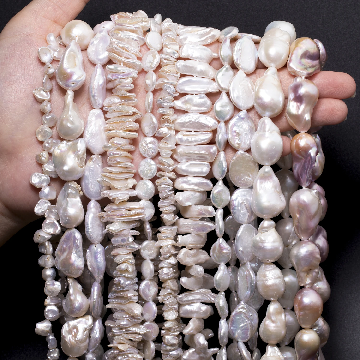 Multiple Irregular Baroque Natural Freshwater Pearl Beads DIY Charms Earrings Crafts For Jewelry Making Beading Accessories