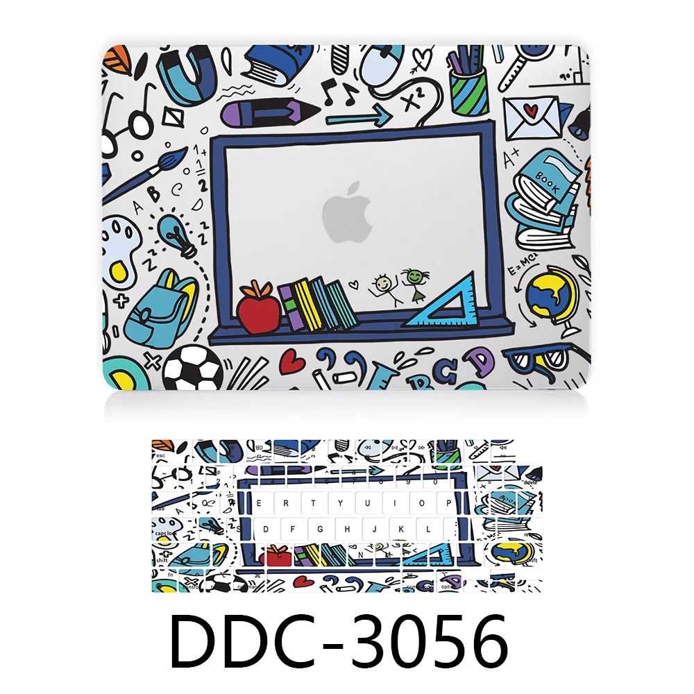 Creative Laptop Case For Macbook Air13.3 A2337 Pro13.3 A2338 Pro14 A2779 Air13.6 A3113 15.3 A3114 Transparent Hard Shell