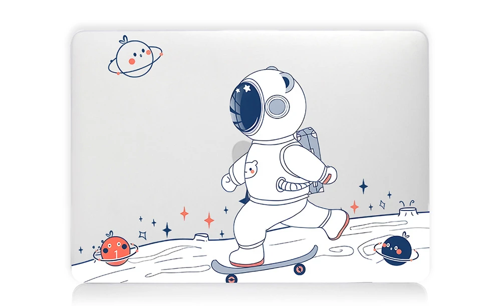 Creative Laptop Case For Macbook Air13.3 A2337 Pro13.3 A2338 Pro14 A2779 Air13.6 A3113 15.3 A3114 Transparent Hard Shell