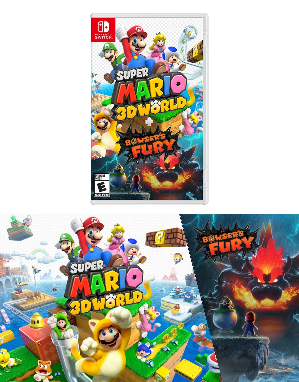 Nintendo Switch Game - Super Mario 3D World Bowsers Fury - 100% Official Original Physical Game Card for Switch OLED Lite
