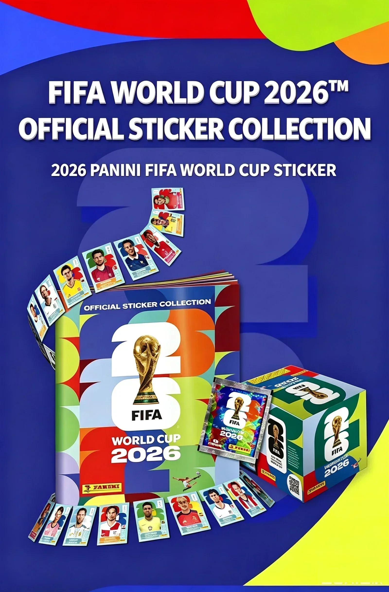 _Genuine 2026 FIFA Panini World Cup International Version Stickers Limited Football Collectibles Rare Souvenir Holiday Gift