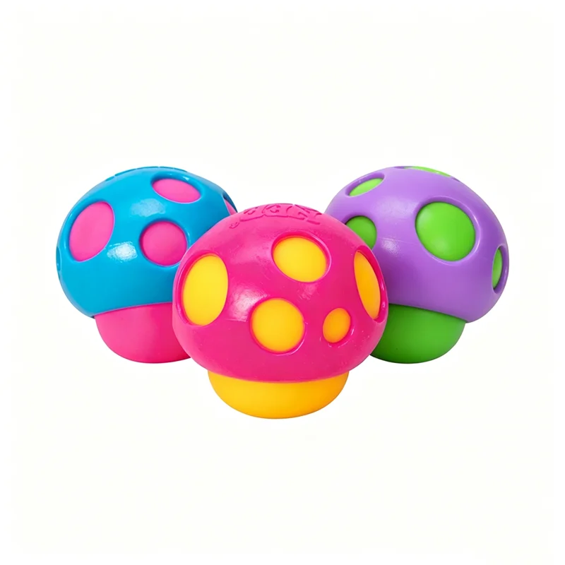 Schylling Groovy Needoh Shroom Mushroom Tactile Sensory Toy Squeeze Stress Relief Soft Dough Squishy Vent Decompression Ball