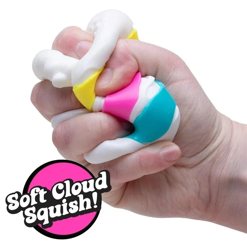 Schylling Needoh Peace O' Cake Fidget Sensory Toy Soft Non‑Toxic Stretch TPR Fingertip Anxiety Relief Decompression Desk Gift