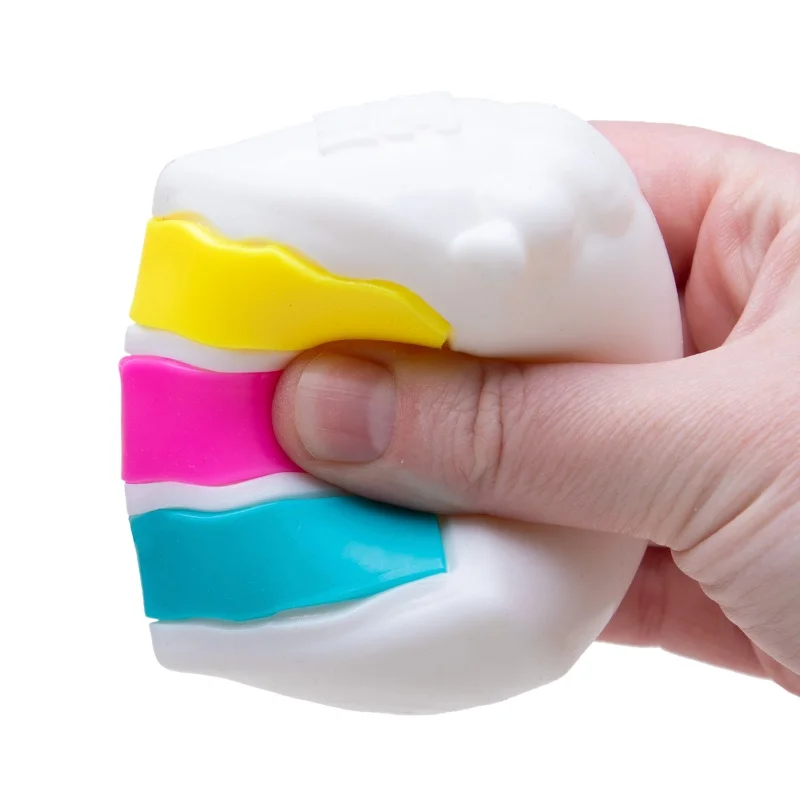 Schylling Needoh Peace O' Cake Fidget Sensory Toy Soft Non‑Toxic Stretch TPR Fingertip Anxiety Relief Decompression Desk Gift