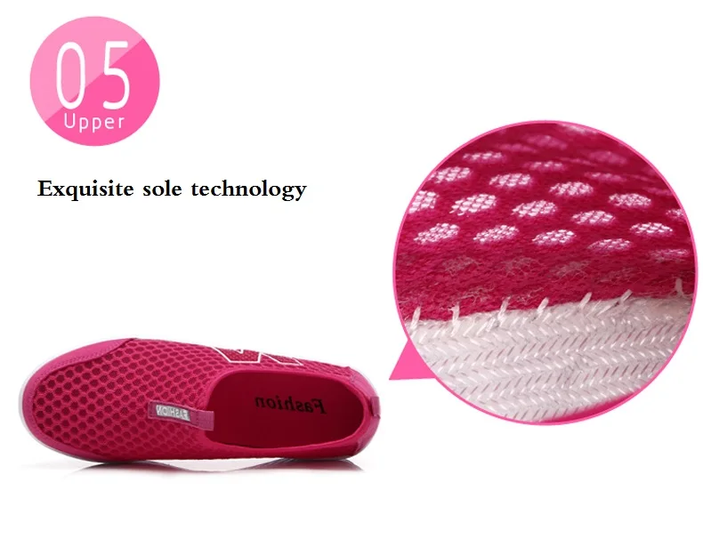 WDZKN Lightweight Breathable Air Mesh Shoes Women Casual Summer Flat Platform Shoes Woman Slip On Swing Shoes Big Size 34-42