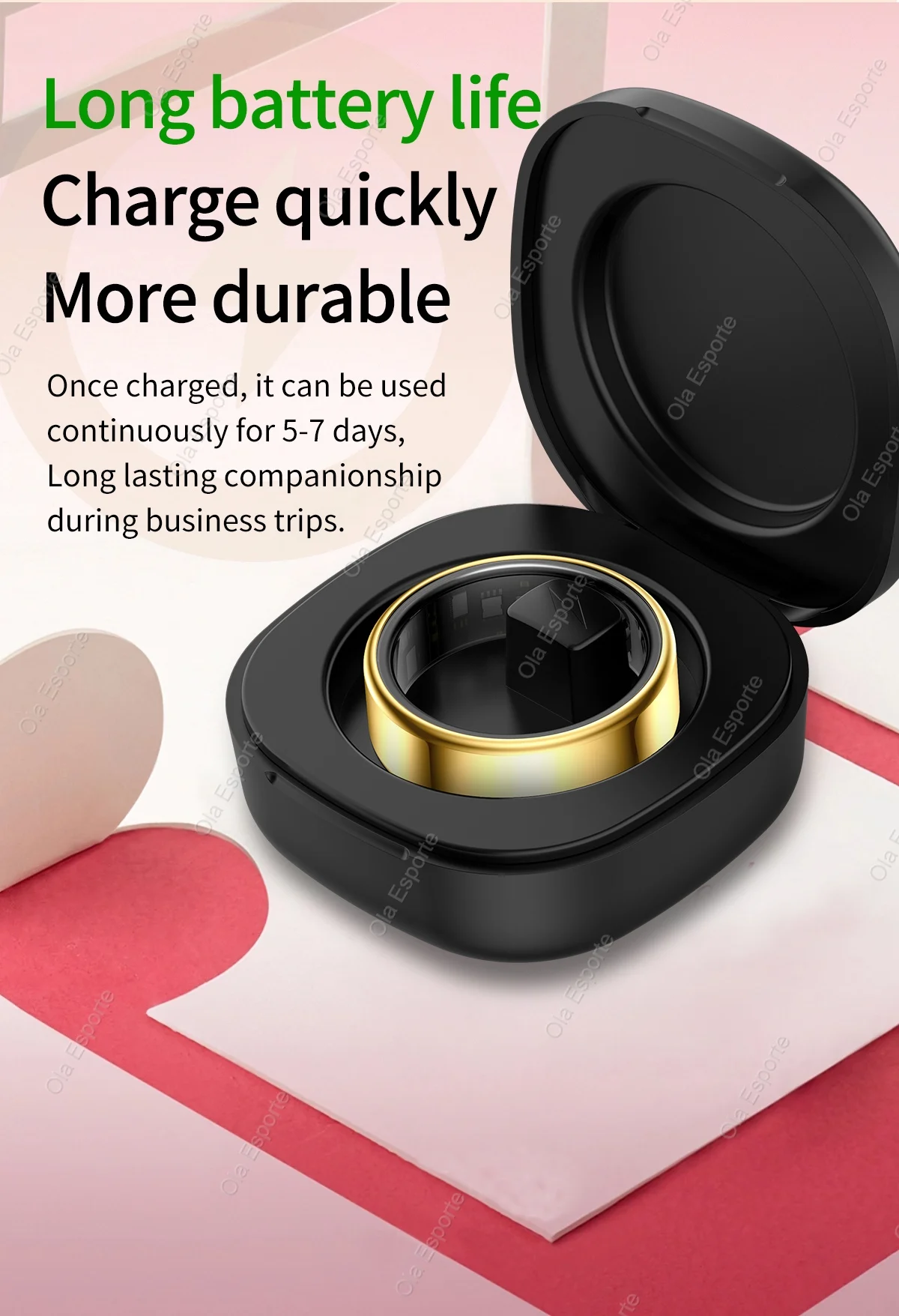 2026 new smart ring blood pressure,oxygen monitor,long battery life,5ATM waterproof,GPS tracking smartring for men and women