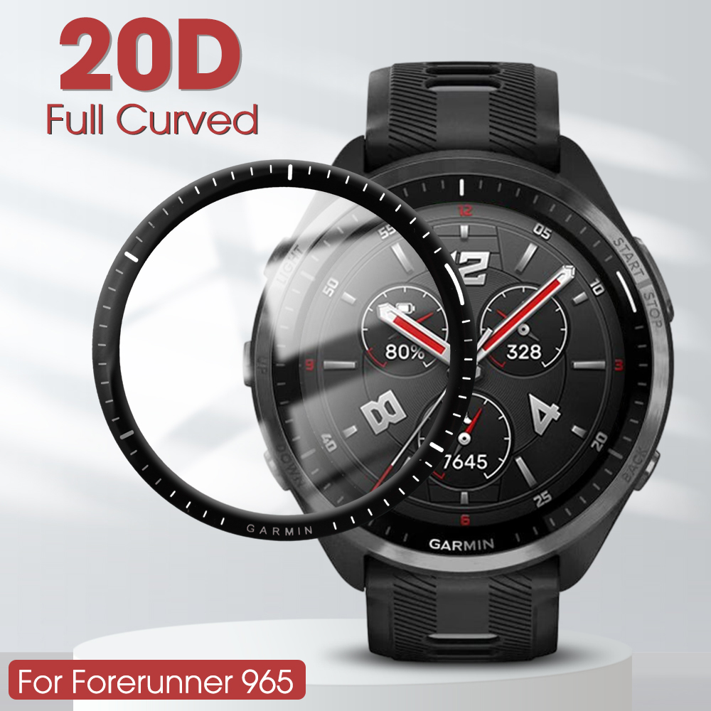 For Garmin Forerunner 965 3D Curved Film Anri-scratch Ultra-thin Screen Protector for Garmin Forerunner 965 Watch Accessories