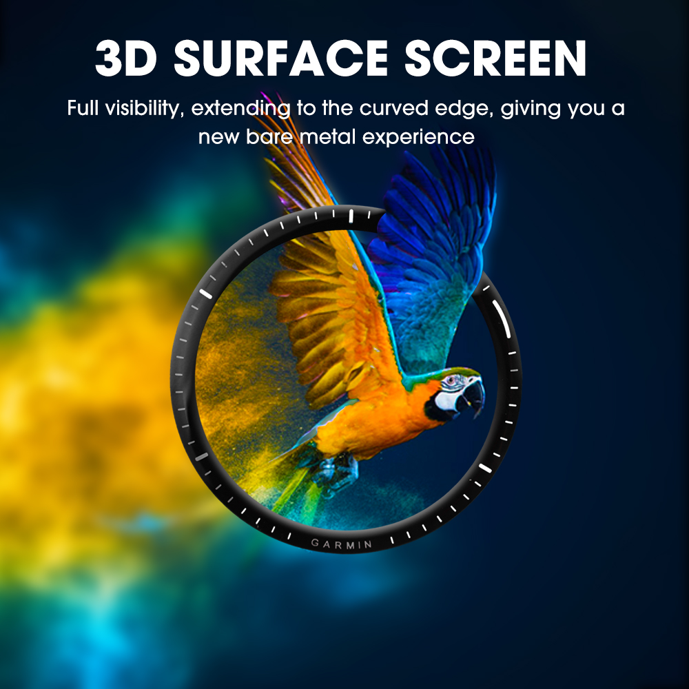 For Garmin Forerunner 965 3D Curved Film Anri-scratch Ultra-thin Screen Protector for Garmin Forerunner 965 Watch Accessories