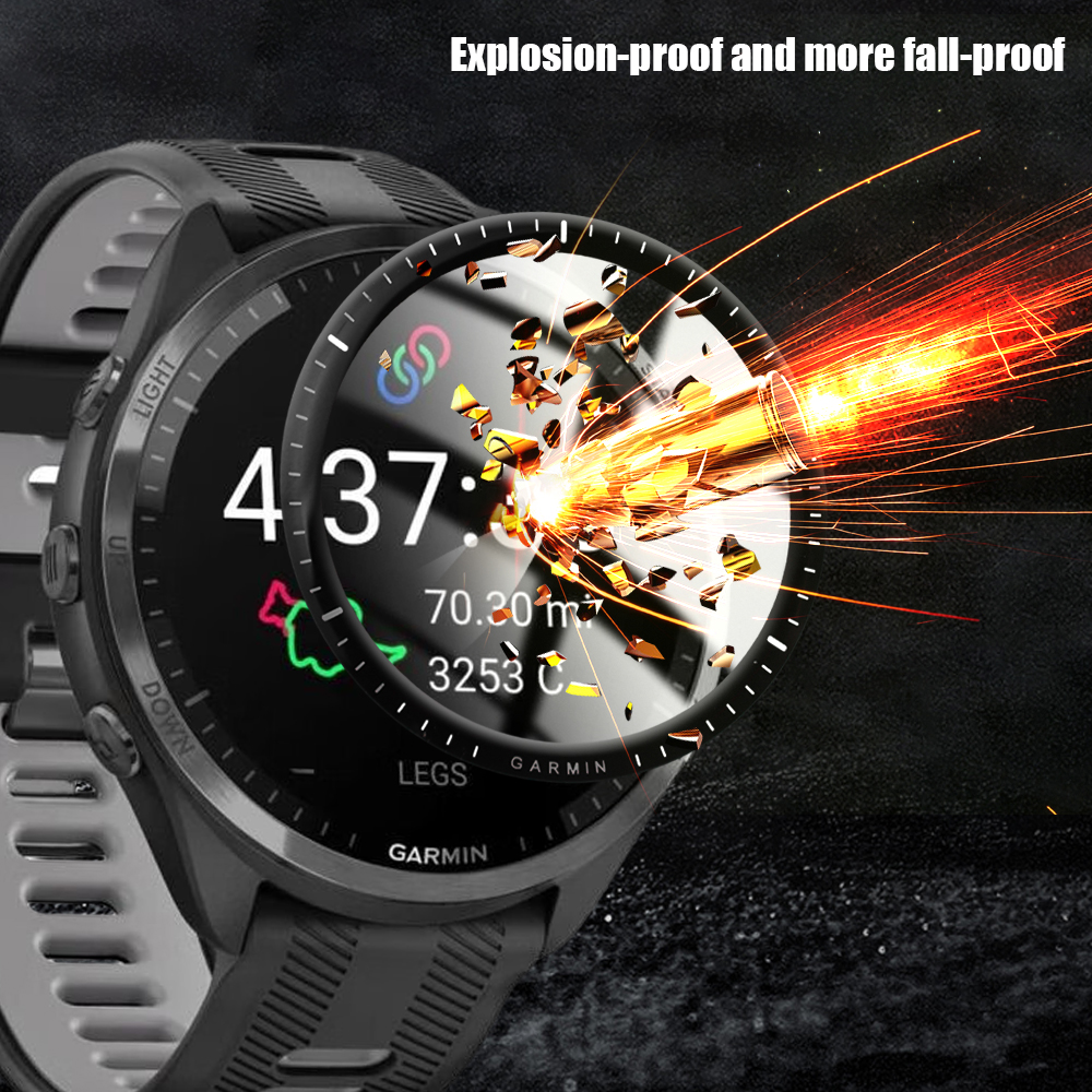 For Garmin Forerunner 965 3D Curved Film Anri-scratch Ultra-thin Screen Protector for Garmin Forerunner 965 Watch Accessories
