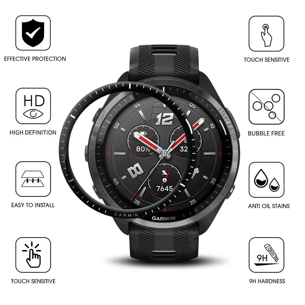 For Garmin Forerunner 965 3D Curved Film Anri-scratch Ultra-thin Screen Protector for Garmin Forerunner 965 Watch Accessories