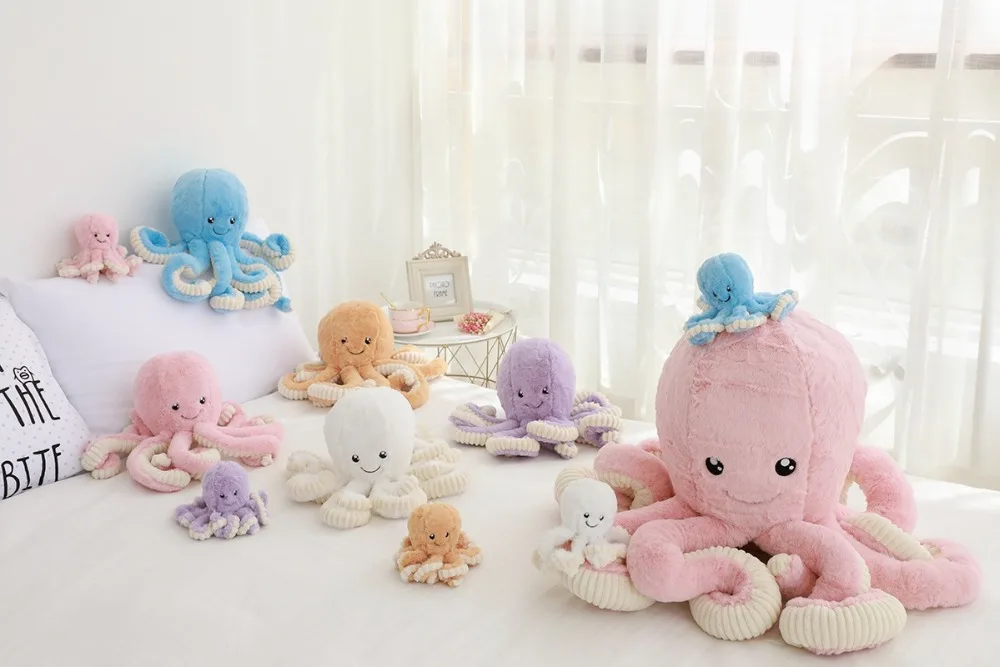 Kawaii Octopus Plush Toy 18cm Octopus Plush Pendant Soft Stuffed Sea Animal Toys Children Xmas Gift Home Decor