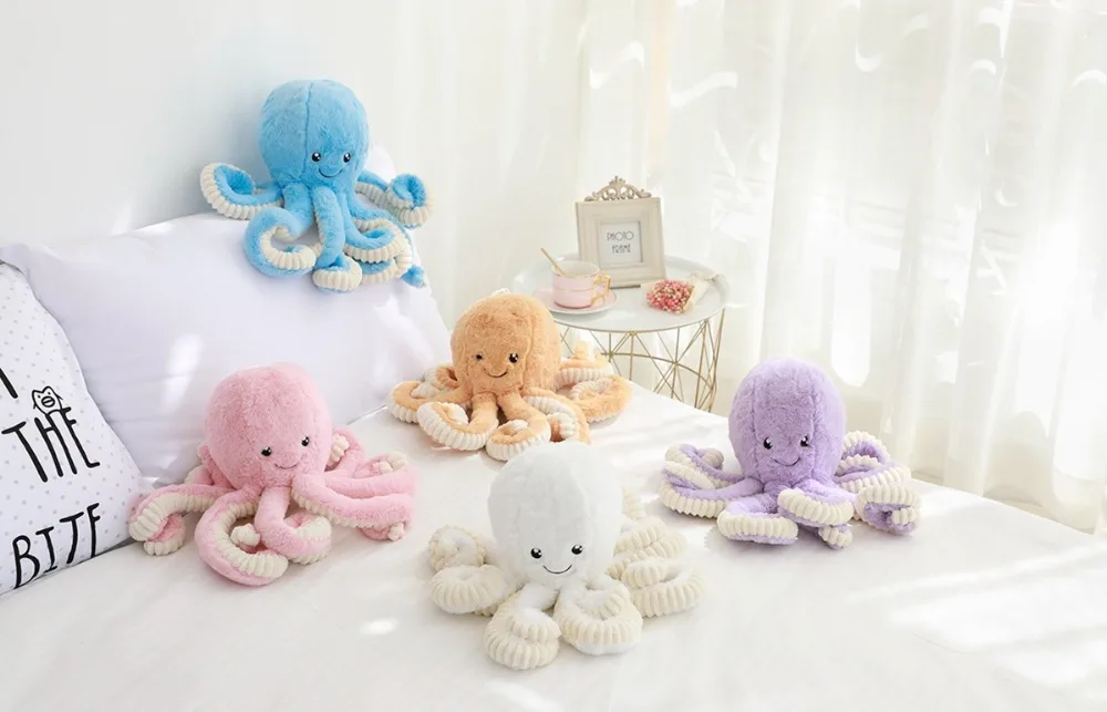 Kawaii Octopus Plush Toy 18cm Octopus Plush Pendant Soft Stuffed Sea Animal Toys Children Xmas Gift Home Decor