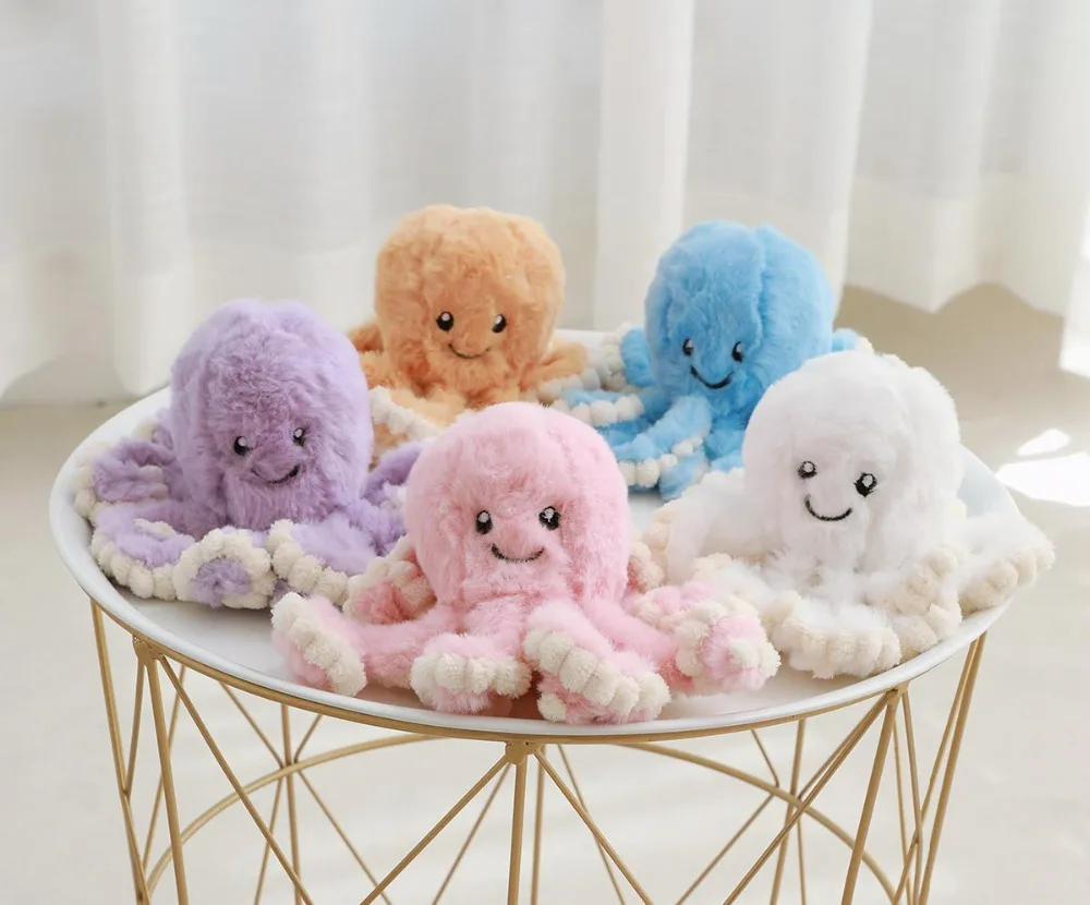 Kawaii Octopus Plush Toy 18cm Octopus Plush Pendant Soft Stuffed Sea Animal Toys Children Xmas Gift Home Decor